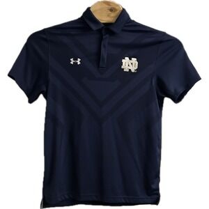 Notre Dame Under Armour Men's Medium Loose Polo Fit Heatgear